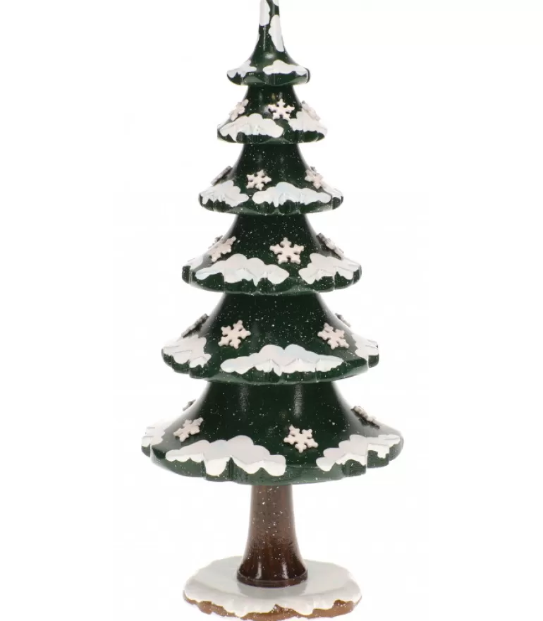 Cheap Arbre D'Hiver Avec Cristaux De Neige - Village De Noël Miniature Village De Noël Miniature