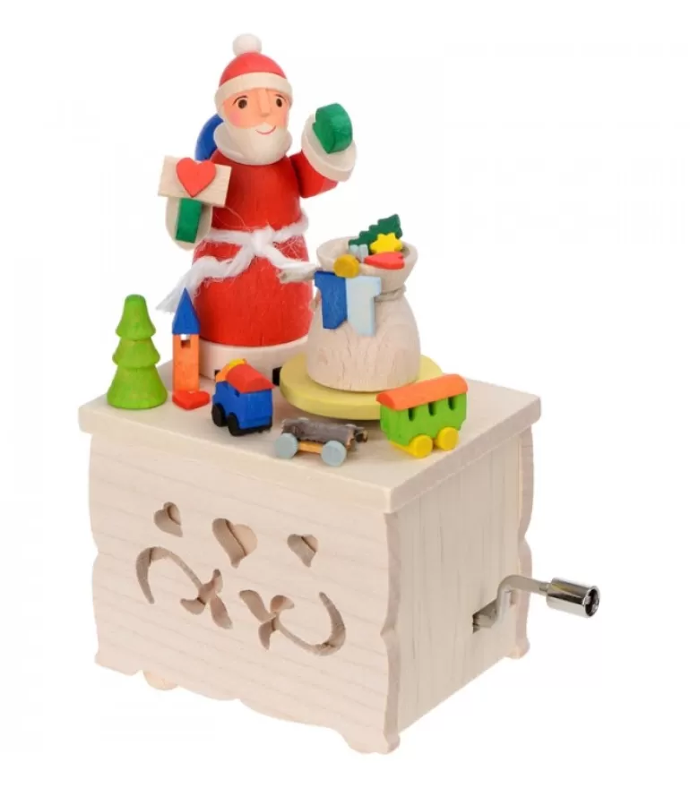 Shop Boite A Musique Enfant A Manivelle, Père Noël Et Jouets Boite A Musique Noël