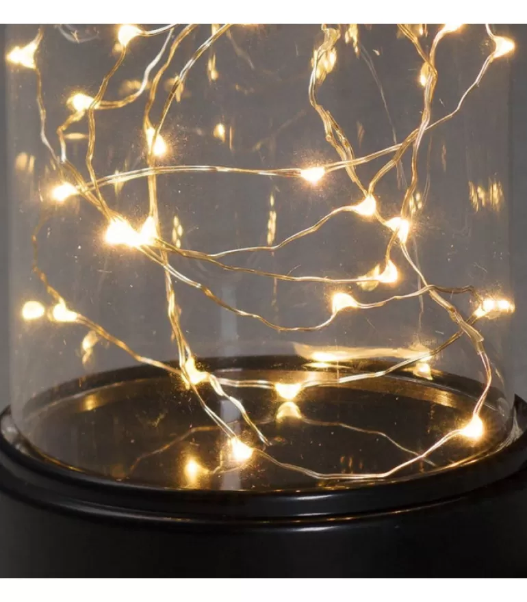 Clearance Boule En Verre Lumineuse Décorative A Led, 17 Cm Guirlande Lumineuse Intérieure À Led