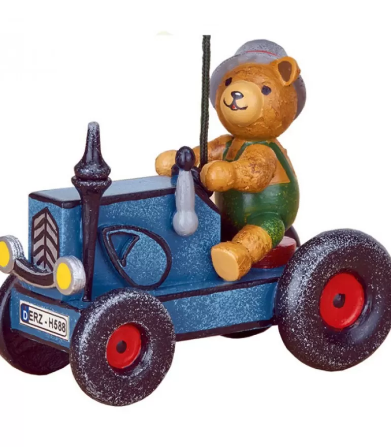 Hot Déco Sapin Vintage, Ourson Et Tracteur Déco Sapin De Noël Vintage