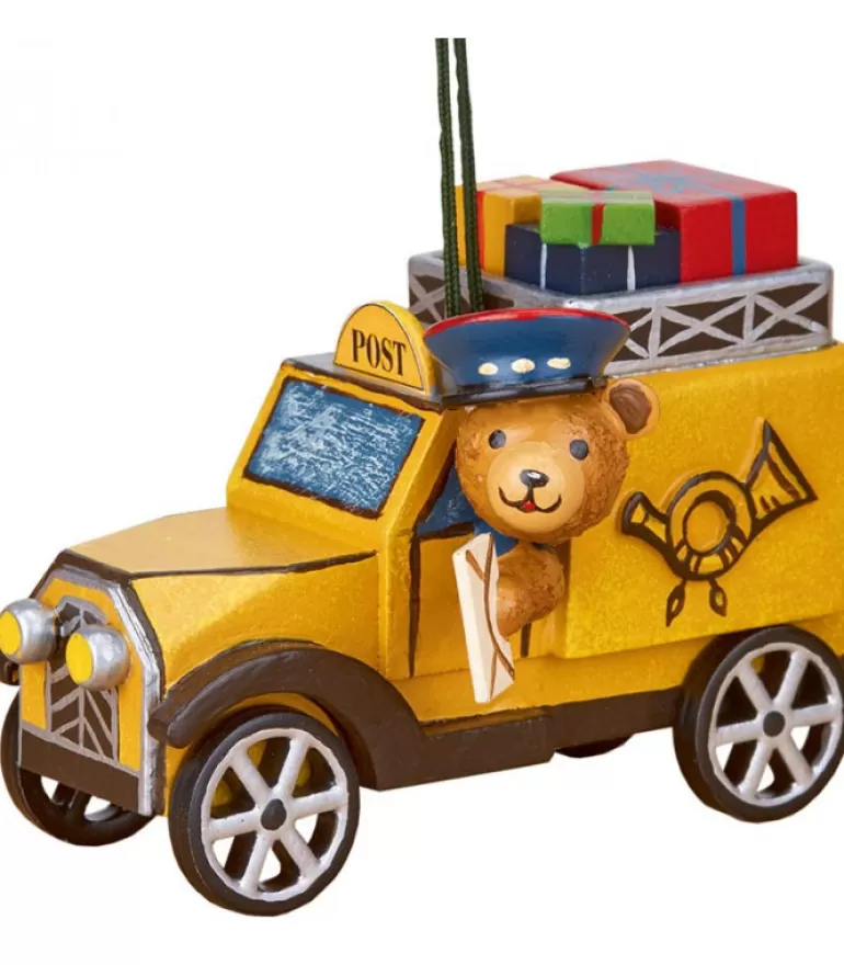 Best Déco Sapin Vintage, Ourson Et Voiture De La Poste Déco Sapin De Noël Vintage
