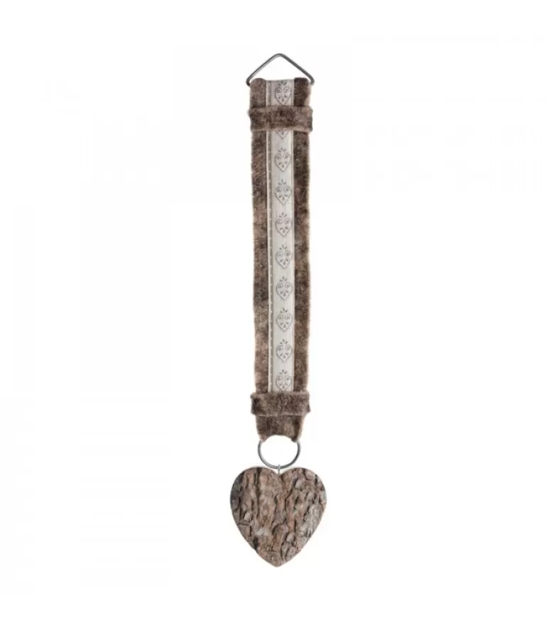 Online Décoration Murale Montagne 46 Cm Avec Coeur Motif Blanc Objet Déco Bois