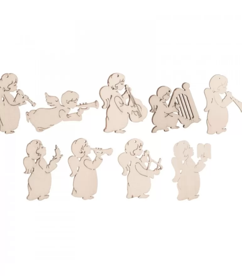 Hot Décorations Pour Sapin 9 Petits Anges En Pendentifs Anges De Noël Pour Sapin