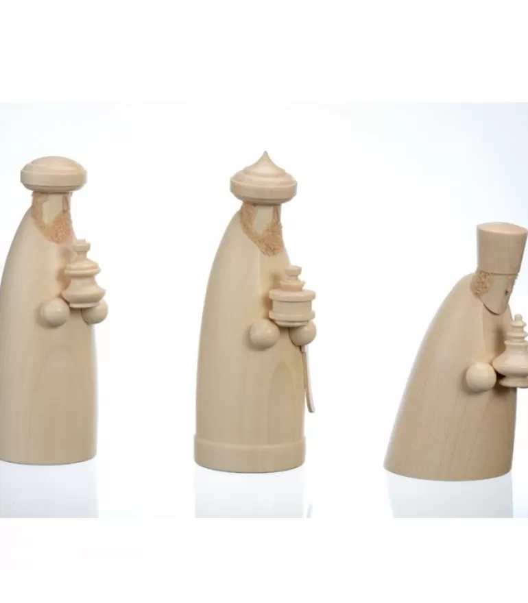 Shop Figurines Bois Pour Crèche De Noël, Les Trois Rois Mages, 12 Cm Personnages De Crèche De Noël