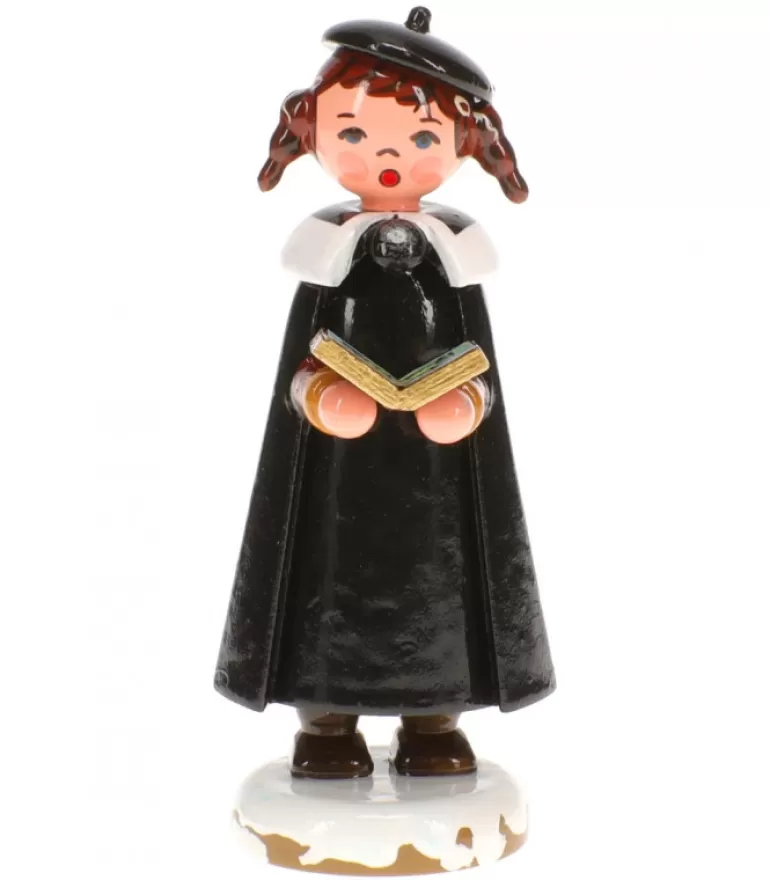 Shop Fillette Chanteuse Avec Livre De Chants- Village De Noël Miniature Village De Noël Miniature