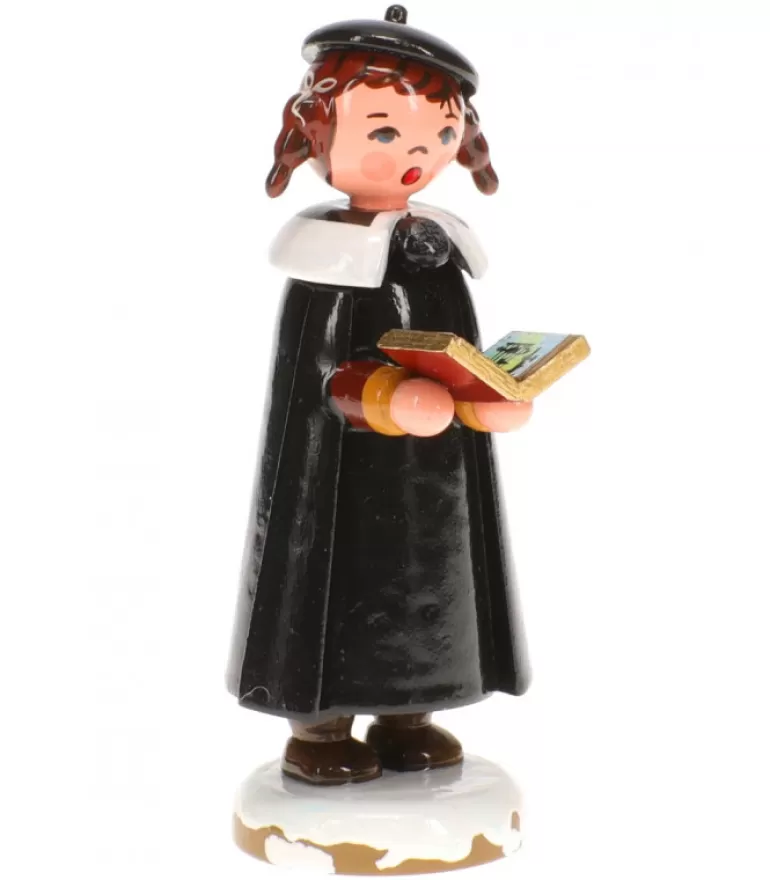 Shop Fillette Chanteuse Avec Livre De Chants- Village De Noël Miniature Village De Noël Miniature