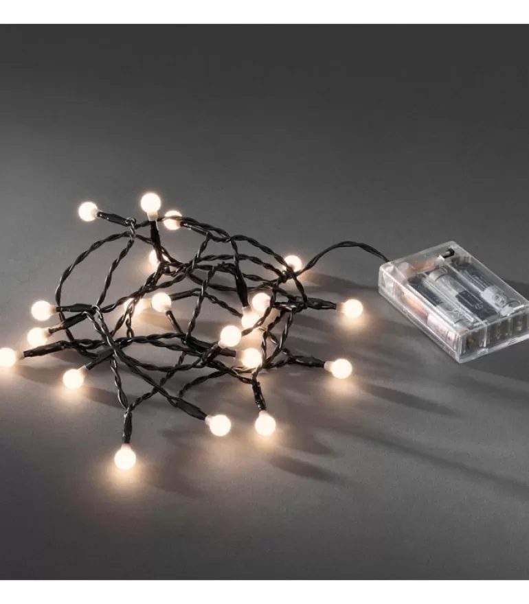 New Guirlande Led A Pile ,20 Diodes Rondes Guirlande Lumineuse Intérieure À Led