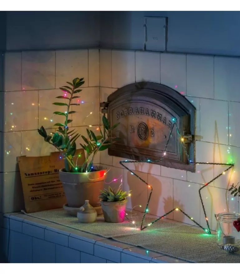 Outlet Guirlande Lumineuse Avec Changement De Couleur, 50 Diodes Led Guirlande Lumineuse Intérieure À Led