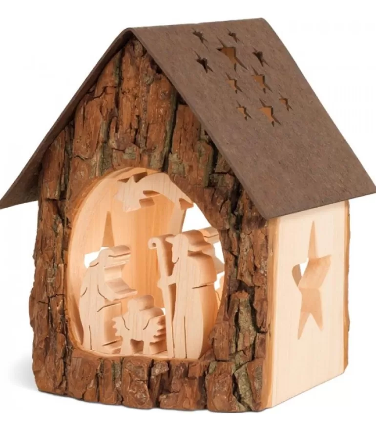 Best Lanterne Crèche De Noël Avec Figurines Ciselees, 14 Cm Crèche De Noël Artisanale