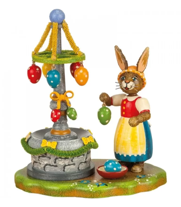 Cheap Lapin De Paques En Bois Et Fontaine A Oeufs De Paques Lapins En Bois De Paques