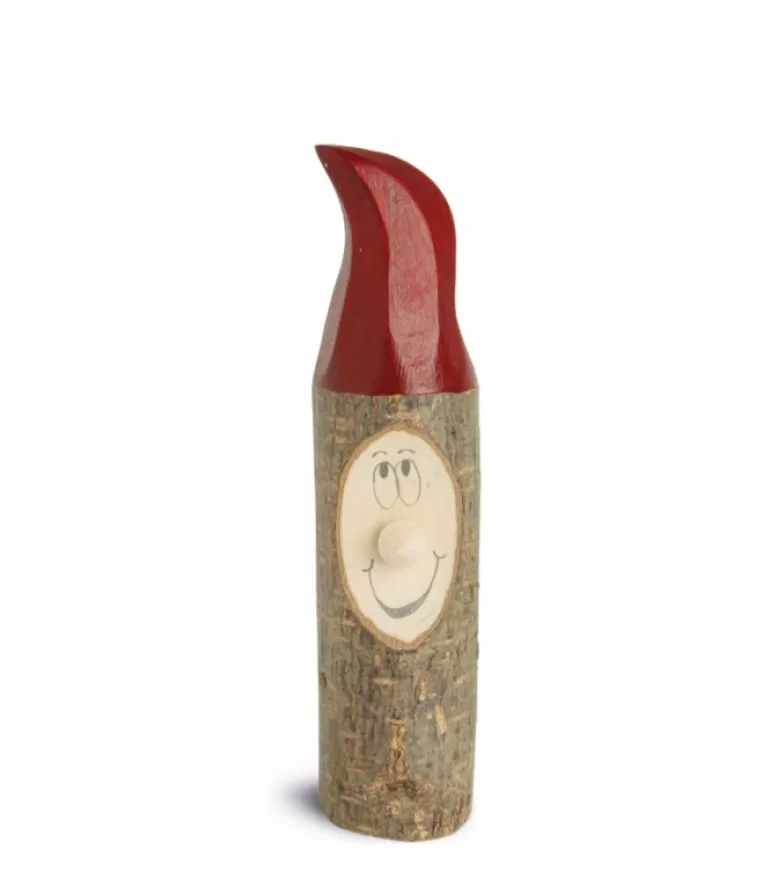 Cheap Lutin En Bois Père Noël Avec Bonnet Rouge Peint, 8,5 Cm Père Noël En Bois