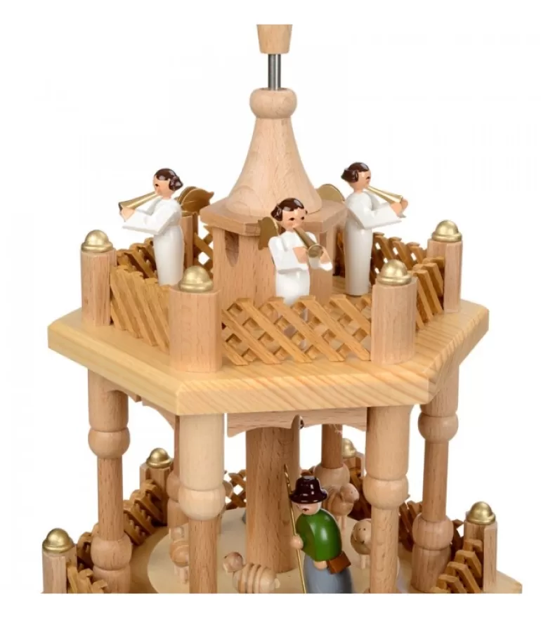 Cheap Pyramide De Noël 2 Etages Avec Personnages Couleur Pyramides De Noël Allemandes