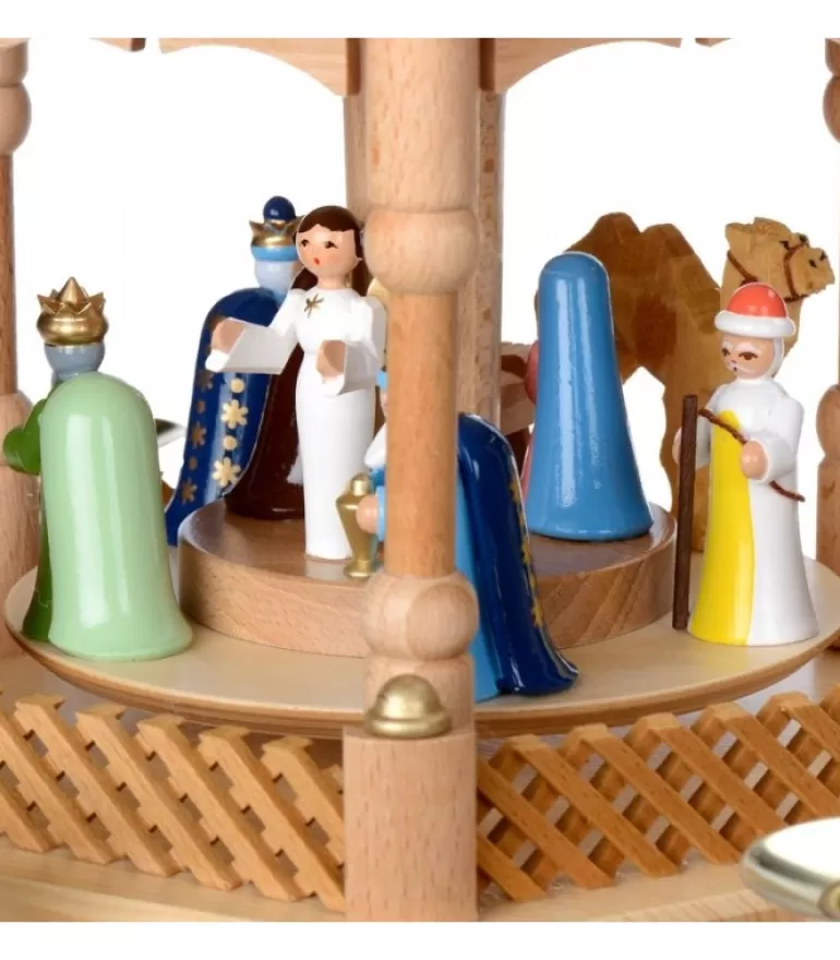 Cheap Pyramide De Noël 2 Etages Avec Personnages Couleur Pyramides De Noël Allemandes