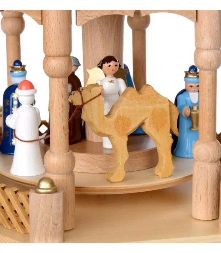 Cheap Pyramide De Noël 2 Etages Avec Personnages Couleur Pyramides De Noël Allemandes