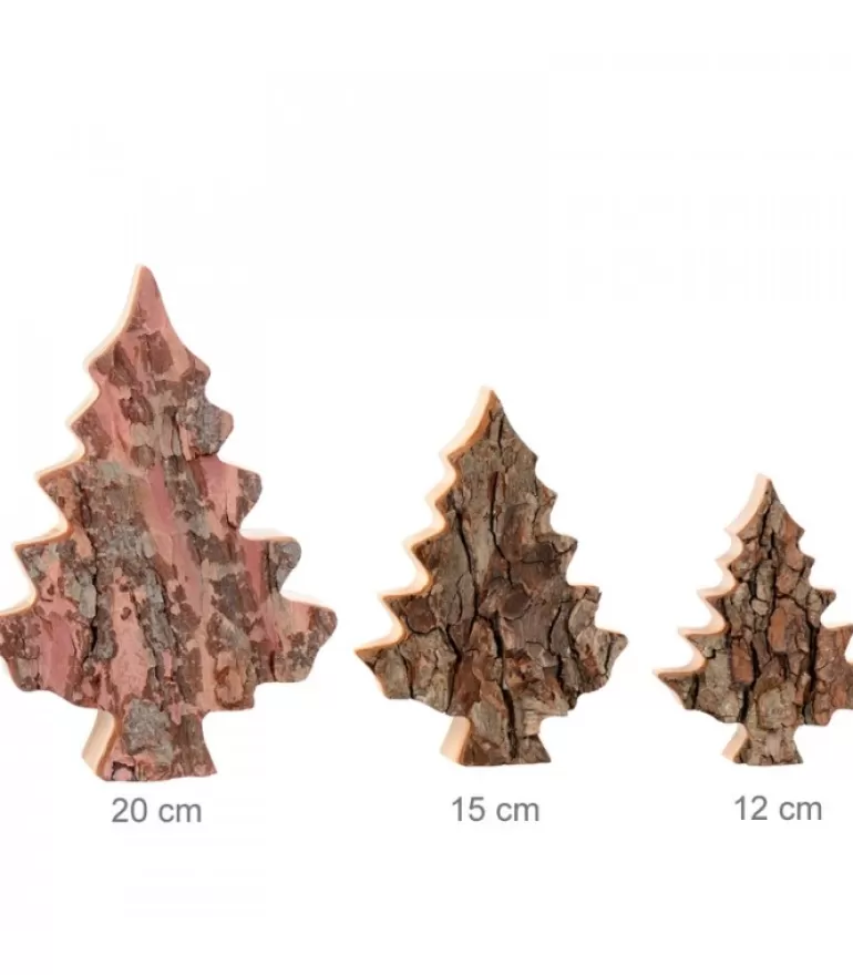 Hot Sapin En Bois Déco En Ecorce 15 Cm Sapins En Bois
